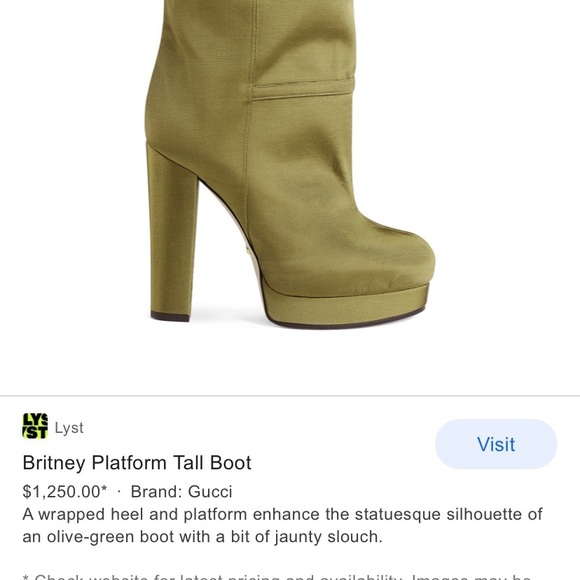 Gucci Britney Platform Tall Boot - Picture 2 of 3